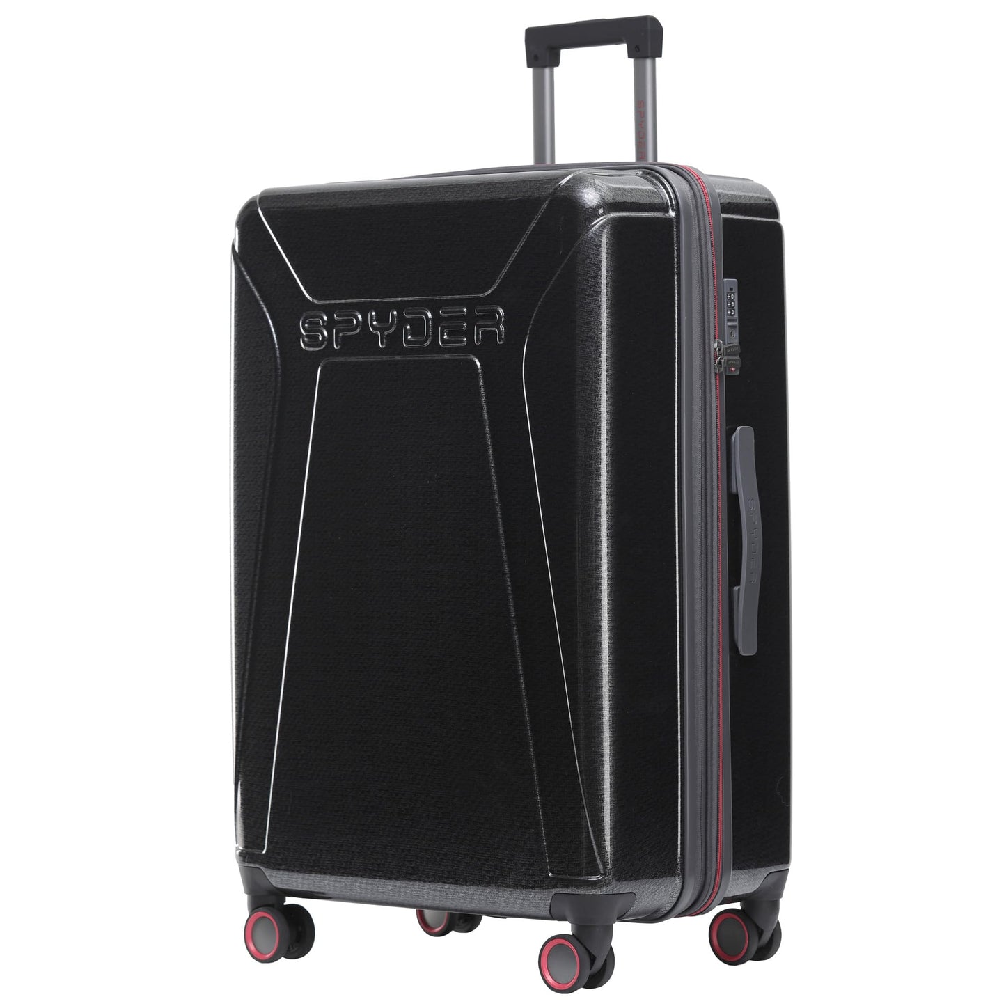 Spyder Traverse 29 Inch Large Checked Baggage Expandable Hardside Upright Suitcase with 360° Spinner Wheels, TSA Approved Lock, Charcoal