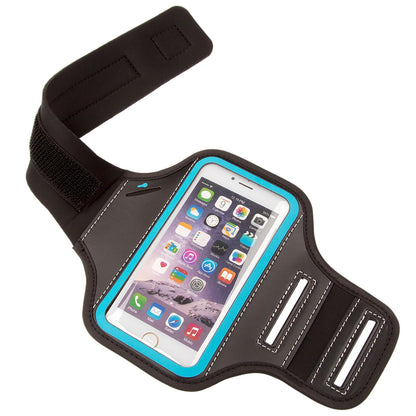 Waterproof Cell Phone Armband, 6.8 Inch x 3.2 Inch Enlarge Phone Bag Phone for Running, Footing, Sports and Mountaineering (Blue)