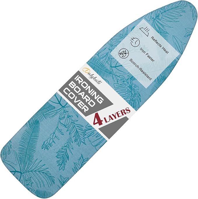 Dalykate Ironing Board Cover and Pad, Thick Padding, Elastic Edge, Scorch &