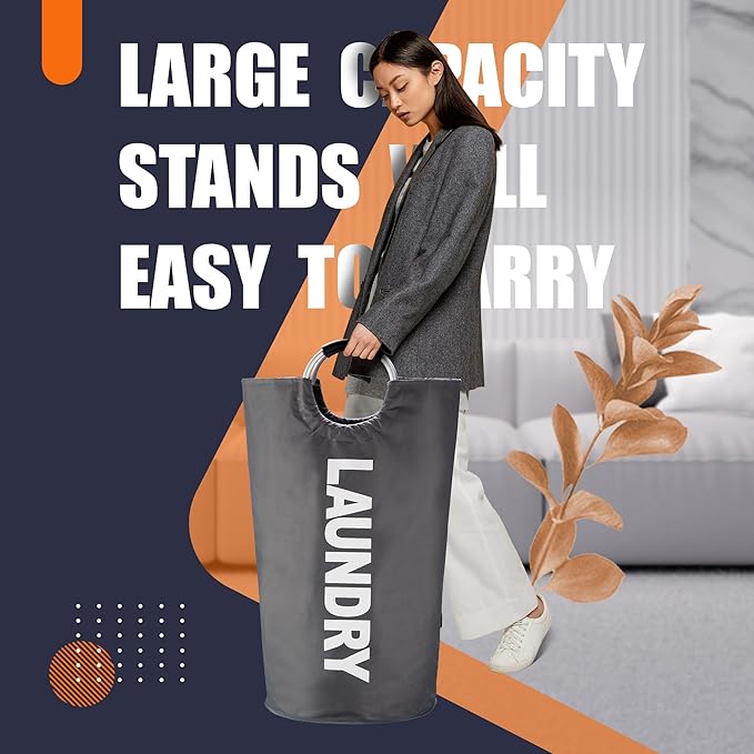 Caroeas 100L Laundry Basket, Large Laundry Hamper, Laundry Bag