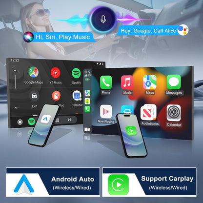 Car Stereo Radio for Ford F150 F250 F350 2004-2014, 7" Touchscreen Android 13 Car Radio Stereo Head Unit Dash Kit with Wireless CarPlay Android Auto GPS Navi SWC DSP FM WiFi Bluetooth Camera Mic