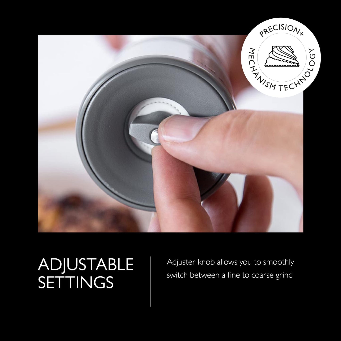Cole & Mason Lincoln Duo Salt and Pepper Grinder Combo, Acrylic Combination Mill Includes Premium Salt and Peppercorns