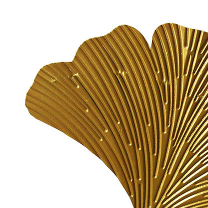 Baoblaze Ginkgo Leaves Wall Art Sculpture, Modern Iron Ginkgo Leaves Wall Decor for Farmhouse, Small (8.27 x 8.27 inches), Bathrooms, Kitchens, Living Rooms, Bedrooms, Children's Home Office