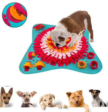 Emwel Dog Snuffle Mat - Washable Pet Feeding Nosework Treats Mat Puzzle Training Toy for Dogs Large Medium Puppies