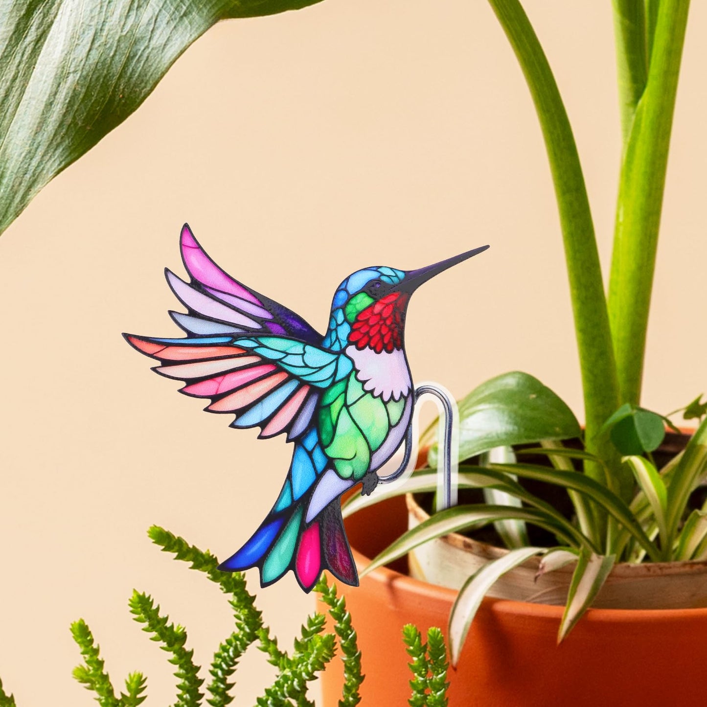 FBBP Hummingbird Gifts for Women, Hanging Plant Planter for Indoor Outdoor Garden, Mothers Day Birthday Gifts for Mom Grandma from Daughter Son, Bird Lover Plant Pots Accessories
