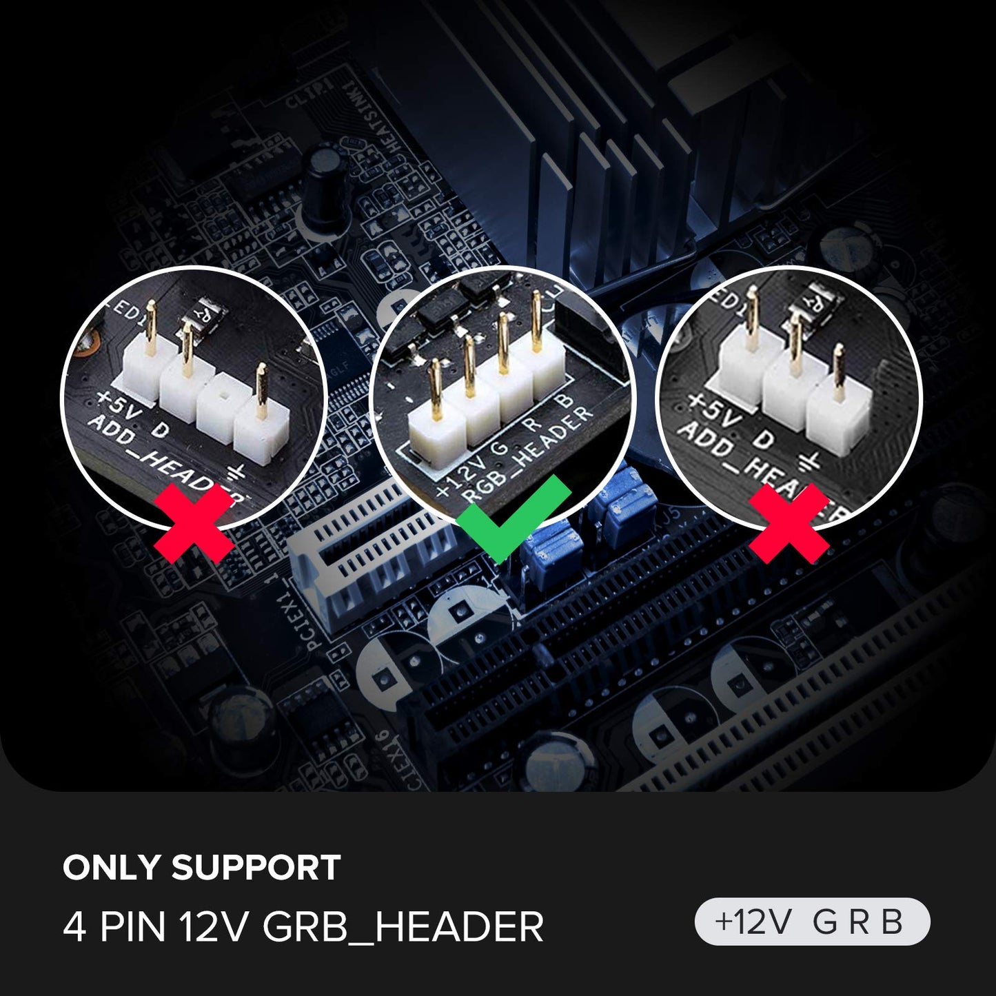 BTF-LIGHTING PC RGB Strip 2PCs 19.7in for 12V 4Pin LED Headers for ASUS Aura Sync, Gigabyte RGB Fusion, MSI Mystic Light