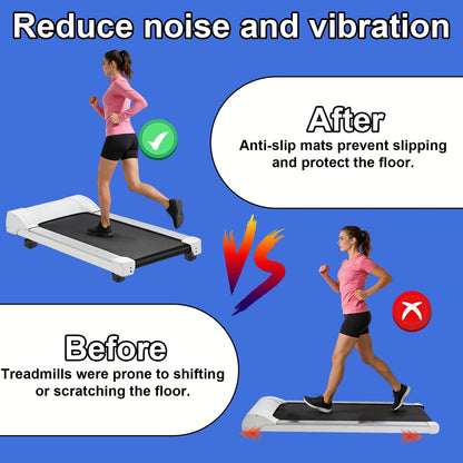 Penitue 4pcs Treadmill Incline Riser Blocks, Walking Stackable Height Adjustable Incline Blocks Pad Attachment Non-Slip Upgrade Ramp for Home Gym Leveling & Uphill Workout Treadmill Accessories