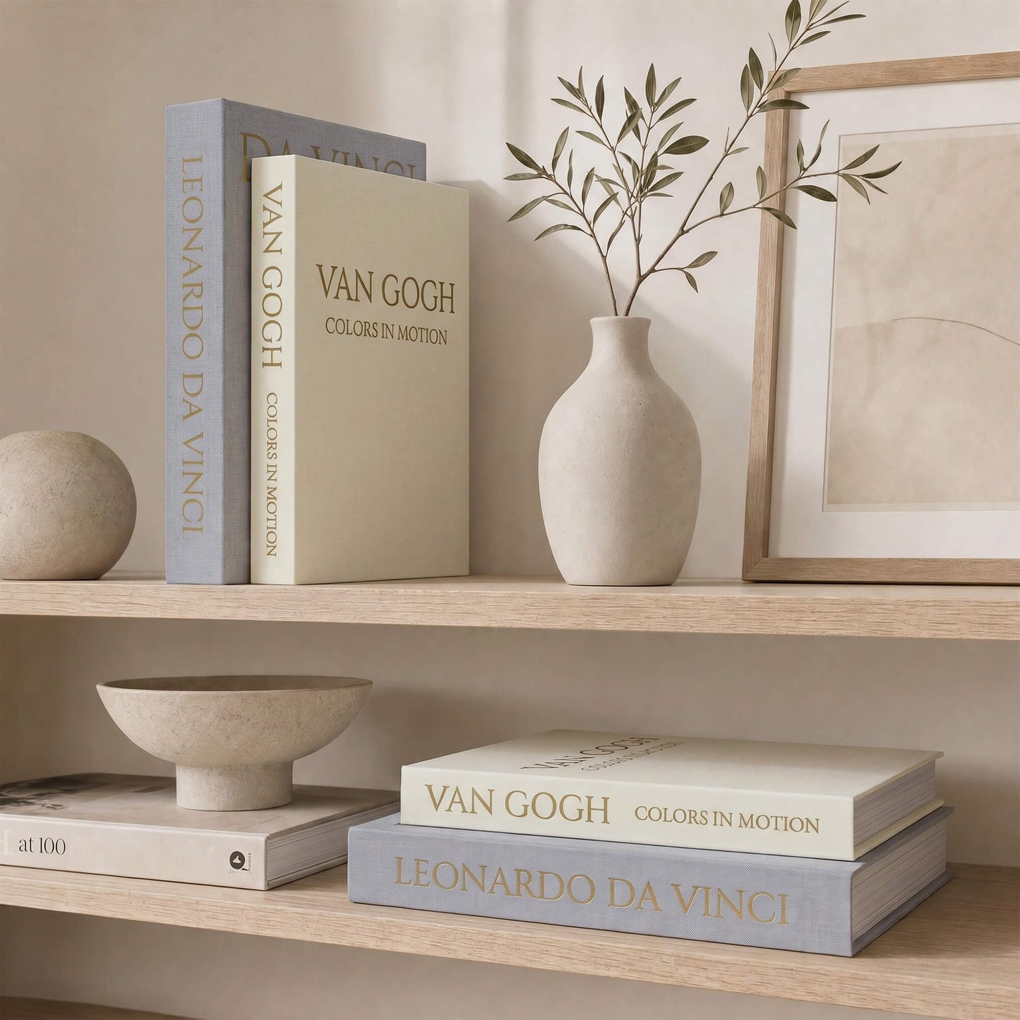 MAOBUYOU Decorative Linen Book Set of 2, Faux Book Storage Box, Coffee Table and Bookshelf Decor
