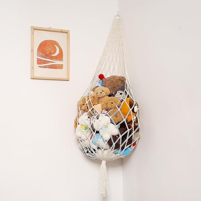 Novel Stuffed Animal Hammock Corner Hanging Net