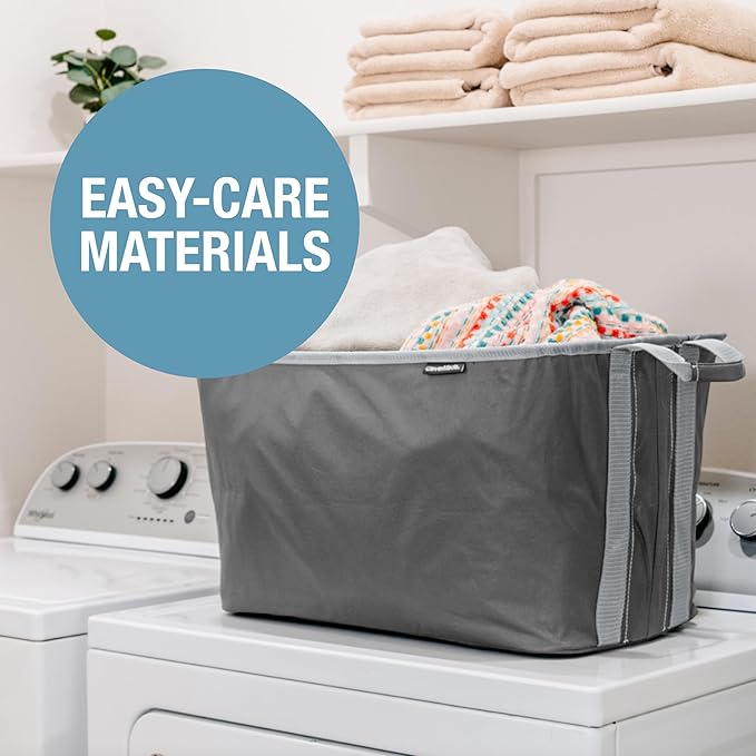 CleverMade Collapsible Laundry Basket 2 Pack – 60L Foldable Clothes Hamper