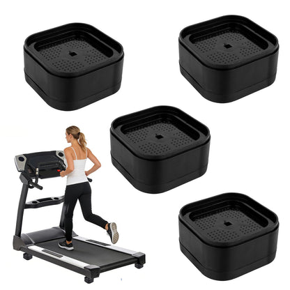 Penitue 4pcs Treadmill Incline Riser Blocks, Walking Stackable Height Adjustable Incline Blocks Pad Attachment Non-Slip Upgrade Ramp for Home Gym Leveling & Uphill Workout Treadmill Accessories
