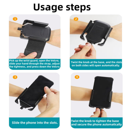 Xpzkaiyue Running Armband 2-in-1 Wrist & Arm Phone Holder for Running/Cycling – 360° Swivel, Fits iPhone/Samsung 4.0-7.0 Inch Smartphones