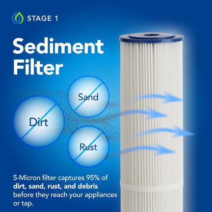 Kind Water Systems - Whole Home Water Filtration System - Removes Chlorine, Chloramine, Sediment, Silt, Debris, VOC’s, and More - Get Softer Skin & Hair With Better Tasting Water - Easy Installation