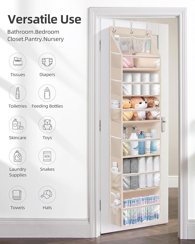 STORAGE MANIAC Over the Door Organizer Large Capacity Hanging Organizer