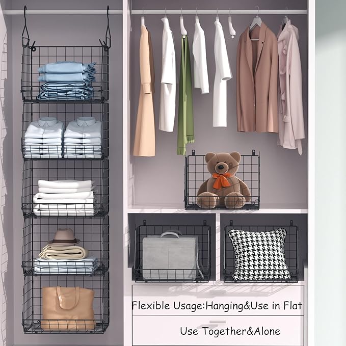 4 Tier Closet Hanging Organizer, Closet Organizers and Storage