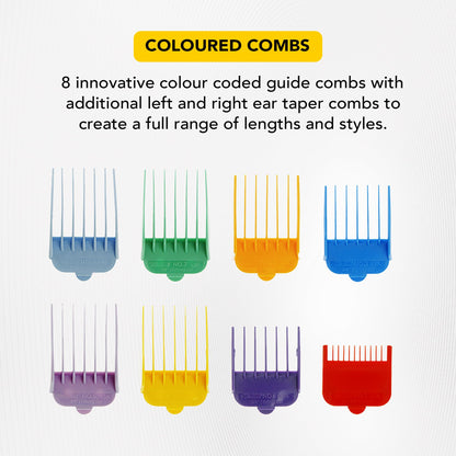 Wahl Colour Pro Cordless Clipper, Haircutting Kit, Long Life Cordless Power, Perfect for Family Use, Colour Coded Cutting Lengths Make Hair Cuts Easy, High Performance Motor & Blade