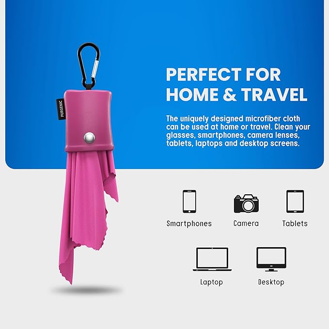 Microfiber Cloth & Glasses Wipes Lens & Glasses Cleaning Cloth