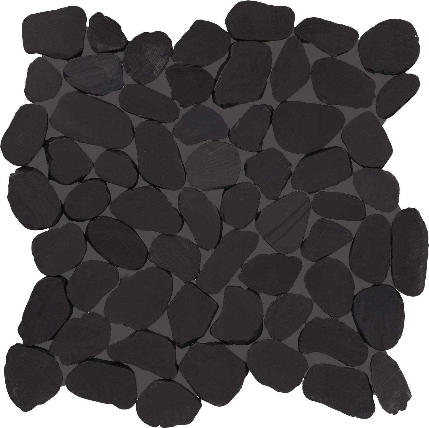 Daltile Pebble Oasis Natural Stone Flat Pebble Mosaic in Tumbled Stark (11 PC per Carton) (10.78 SQFT per Carton)