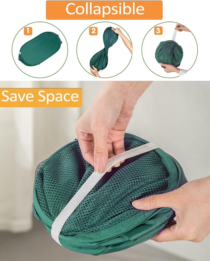 2 Pack Durable Collapsible Laundry Baskets