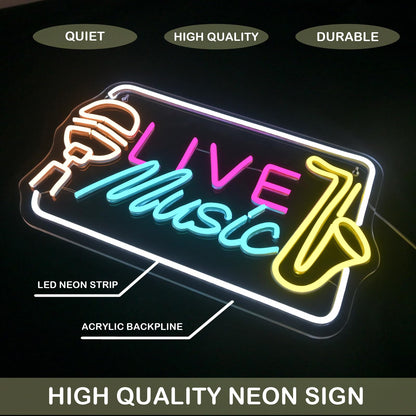 Horseneon Good Food Good Mood Neon LED Sign, Food Neon Signs for Wall Decor, Good Food Good Mood Neon Light with USB Powered for Snack Shop, Restaurant, Fast Food