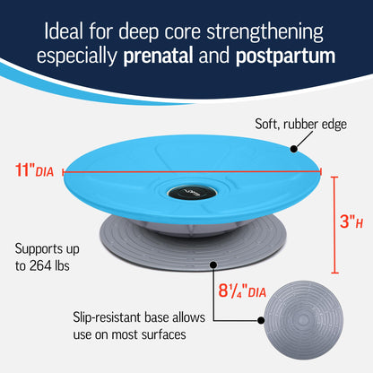 OPTP Pelvic Rocker Core Trainer – Balance Disc for Core Stability and Pelvic Floor Training – Hip Mobility Trainer and Pilates Exercise Equipment for SI Joint Support