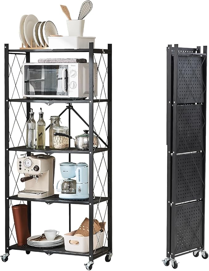 BRIAN & DANY 5-Tier Foldable Storage Shelves