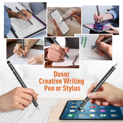 Dusor Gifts for Men Fidget Pen, Valentines Day Gifts for Him Teen Boy Multifunction Pen, Anniversary Birthday Gift for Men Dad Him Husband, Mens Valentines Day Gift, Cool Stuff Gadgets for Son Teens