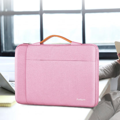 Ferkurn Laptop Case Sleeve 14 Inch Compatible with 14" MacBook Pro M4/M3/M2/M1, HP Pavilion Chromebook 14A EliteBook X360 Probook, ASUS Vivobook,Lenovo Ideapad,Acer, Slim Carrying Computer Bag, Pink
