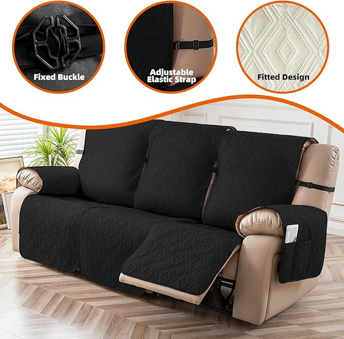 Genina Waterproof Couch Cover for Reclining Sofa