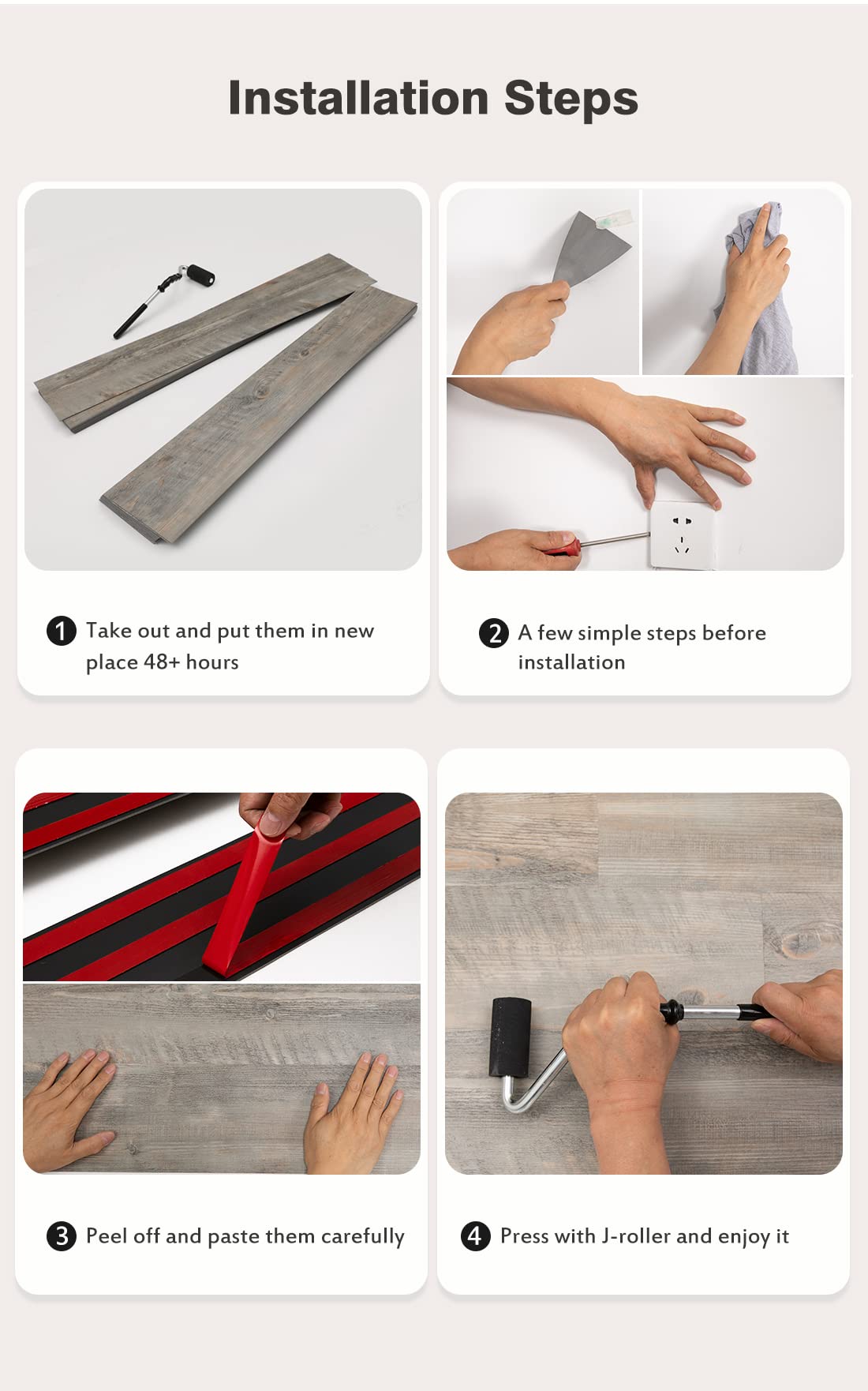 SINGULARWOOD Vinyl Wall Planks,Self-Adhesive Vinyl Panels for Walls,Peel and Stick Easy Installation (12 pcs/18 Sq Ft/Box),Ebony-Black