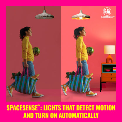WiZ LED Smart Light Bulbs, Sunset to Sunrise Automation + Motion Detection + Control with Voice or App, Full Color A19 60W 800LM E26 Indoor, Matter Compatible - 1 Pack