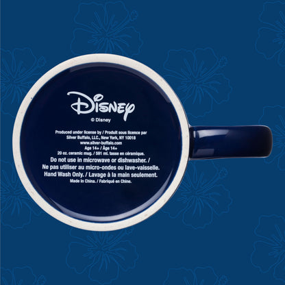 Silver Buffalo Disney Lilo and Stitch Space to Beach Heat Reveal Ceramic Mug, 20 Ounces