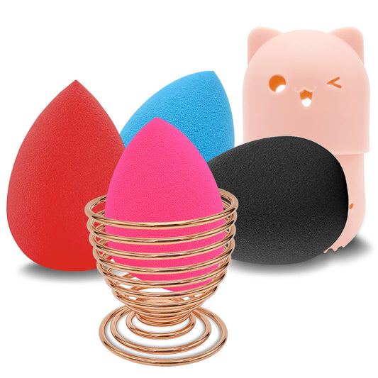 12 Pieces Professional Makeup Sponge Set,Latex Free Flawless Soft Setting Face Puffs,Multicolor Beauty Sponge Blender Cosmetic Applicator for Powder,Liquid,Facial Makeup Tools