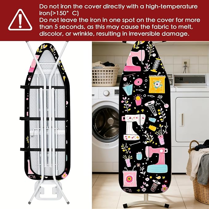 Nuxovilar Ironing Board Cover Needle Cotton 15x54 Inches | Ironing Board Cover