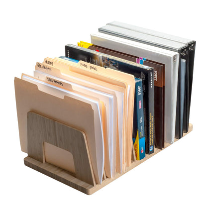 MobileVision Bamboo Device Organizer for Smartphones, Tablets and Laptops, 10 Slots