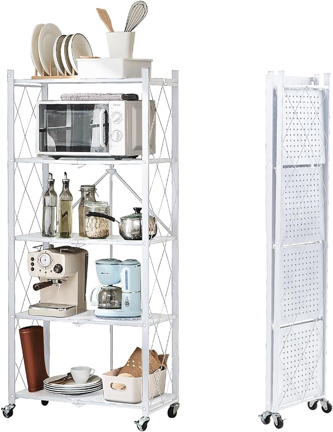 BRIAN & DANY 5-Tier Foldable Storage Shelves