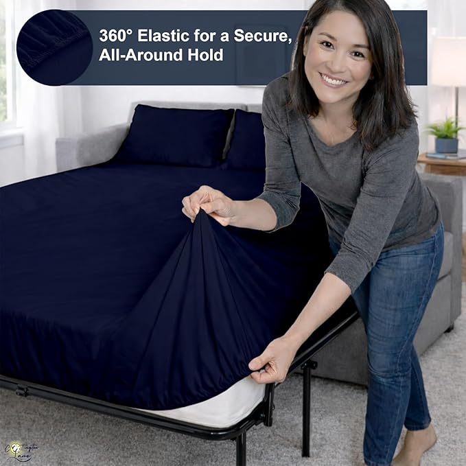 Cottington Lane Sleeper Sofa Sheets Full Size, 4 Piece Premium Quality 100%