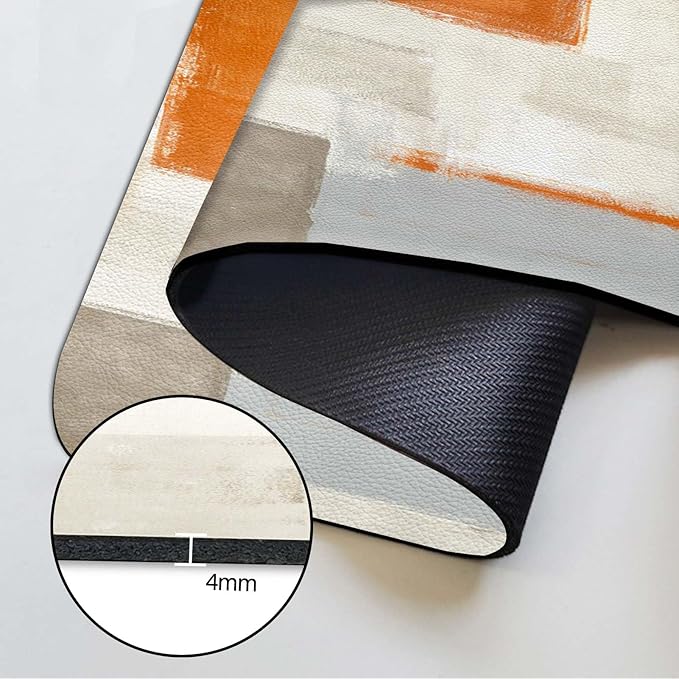 MCALK Orange Kitchen Sink Faucet Mat Splash Guard, Absorbent Quick-Dry Kitchen