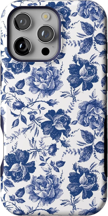 Casely iPhone 16 Pro Max Case | Blue Stripes | Sunday Best | Compatible with MagSafe | Bold Protective Design