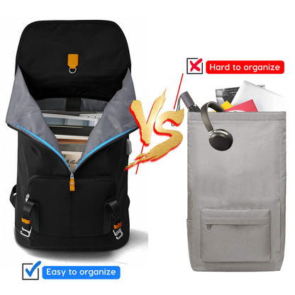 YAMTION Laptop Backpack,College Bookbag High School Backpack for Girls & Boys Teenagers,Backpack Business Laptop Backpack with USB Charging Port for Women & Men