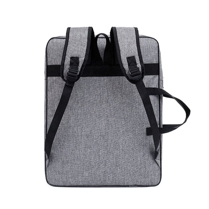 Art Portfolio Case A3 Artist Drawing Board Bag Waterproof Art Carrying Bag Portable Sketch Pad Storage Bag Artist Folder Case Tote Bag Shoulder Bag for Palette Paints Brushes Pencils (Grey)