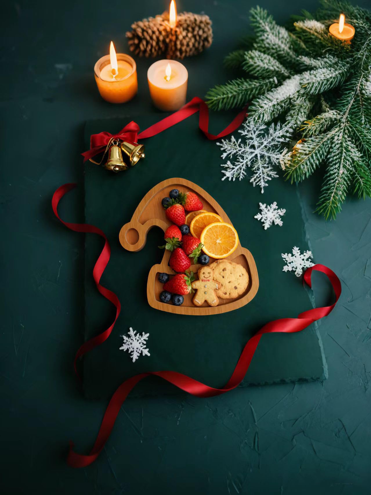 AYWVRBST Cheese Board, Fruit Candy Plate, Fruit Plate, Cutting Board (Tree) (Hat)