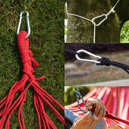 Cozihom 3.5" Heavy Duty Carabiners 700LB Weight Capacity, Spring Action Snap Hook Attachment, Anti-Rust for Hammocks, Swing Chairs, Gym Equipment, Camping Pack of 2