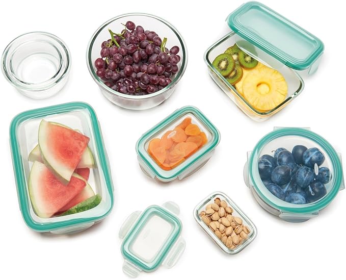 OXO Good Grips 1.6 Cup Smart Seal Leakproof Glass Rectangle Airtight Food