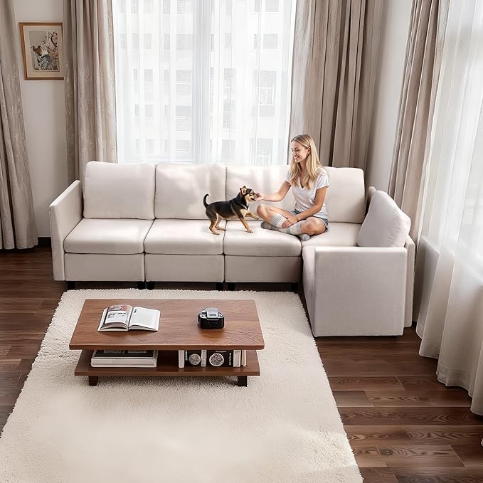 VEVOR Modular Sectional Sofa, Modern 5-Seater Modular Sofa