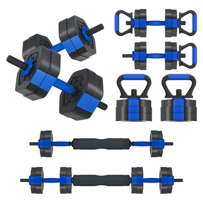 VIVITORY Dumbbell Sets Adjustable Weights, Free Weights with Connector, Non-Rolling Adjustable Dumbbell Set, Barbell for Home Gym, Hexagon, Cement Mixture