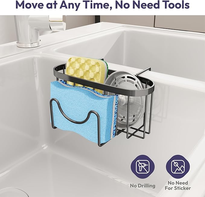 SWTYMIKI Sponge Holder for Kitchen Sink