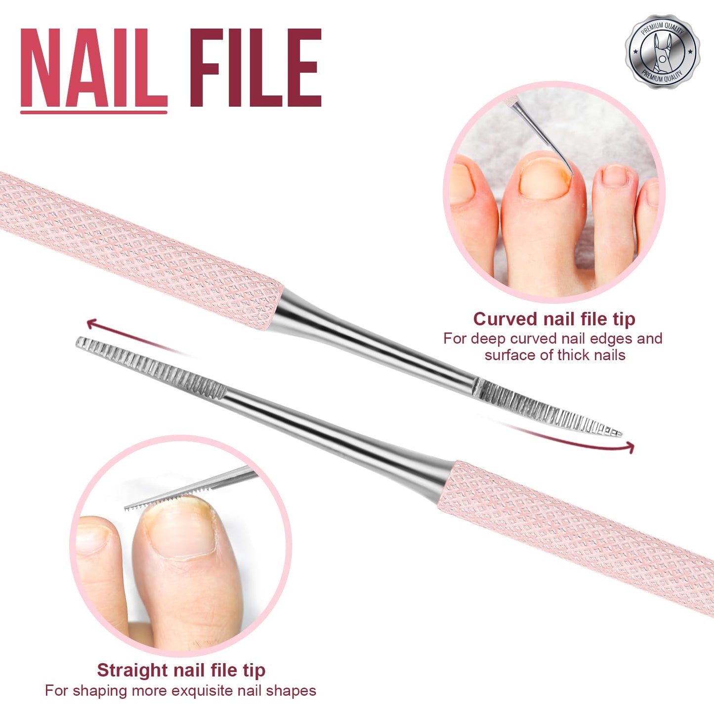 FANDAMEI Ingrown Toenail Removal Kit, Pedicure Tools, Nail Care Kit, Cuticle Trimmer, Nail Cuticle Nippers, Cuticle Kit Stainless Steel, Cuticle Clippers, Cuticle Pushers, Manicure Kit, Pedicure Kit