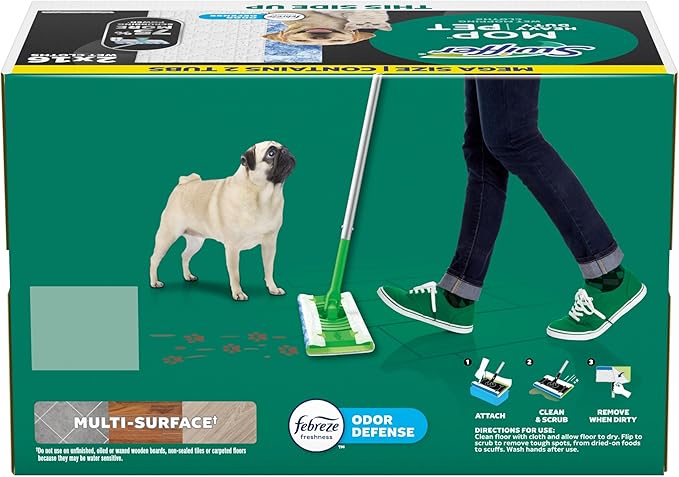 Swiffer Heavy Duty Mop Wet Multi-Surface Cloth Refills