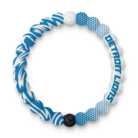 Lokai NFL Football Collection Silicone Beaded Bracelet, Detroit Lions Home Field (Medium) - Beaded Bracelet for Women & Men, Silicone Jewelry Fashion Bracelet Slides-On for Comfortable Fit